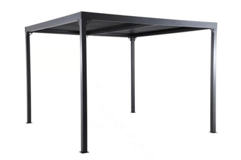 Visuel 1 du produit Tonnelle bioclimatique anthracite/gris clair CREADOR Kiro - 3x3m