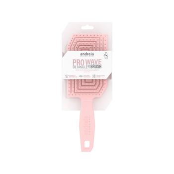Visuel 1 du produit Brosse démêlante rose pour les cheveux Pro wave Andreia