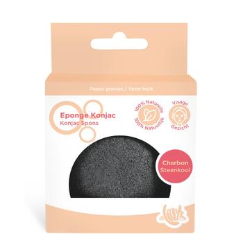 Visuel 1 du produit Éponge konjac pour le visage au charbon Livana Care