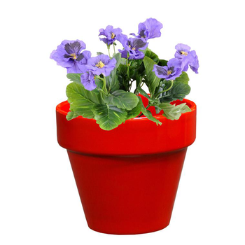 Visuel 1 du produit Pot horticole en terre cuite émaillée Rouge – D14 x H12