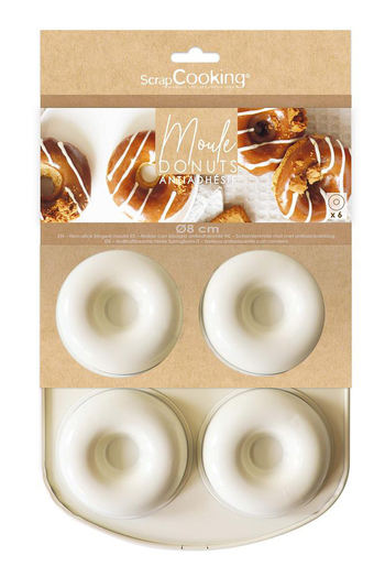Visuel 1 du produit Moule pour 6 donuts en silicone antiadhésif - 32,1 x 20,5 cm