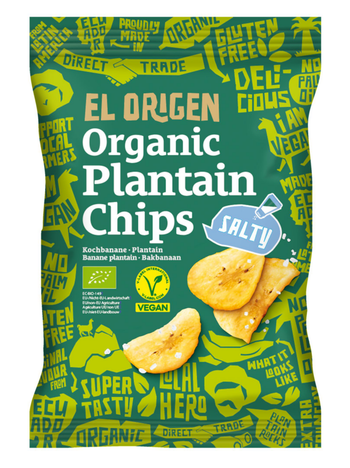 Visuel 1 du produit Chips banane plantain au sel bio El Origen - 80 g