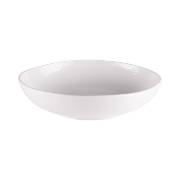 Visuel 1 du produit Assiette creuse en porcelaine blanche Ecume - Ø 20,5 cm