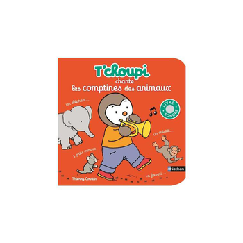 Visuel 1 du produit Le livre " T'choupi chante les comptines des animaux " aux Éditions Nathan