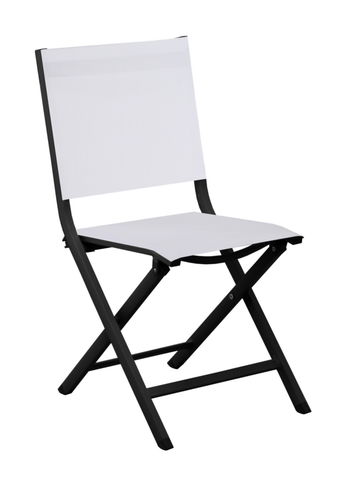 Visuel 1 du produit Chaise Max coloris gris en aluminium - 90 x 45 x 52 cm