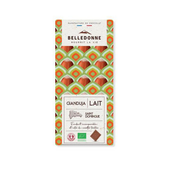 Visuel 1 du produit Tablette au chocolat au lait gianduja Belledonne - 80 g