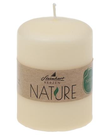 Visuel 1 du produit Bougie cylindrique en cire végétale coloris crème - Ø 5,7 x H 8 cm