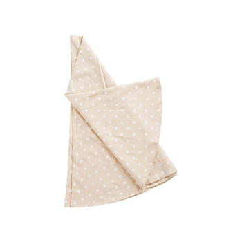 Visuel 1 du produit Nappe ronde en coton et lin naturel à marguerites blanches - Ø 180 cm