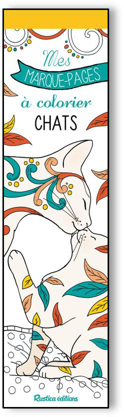 Visuel 1 du produit Marque-pages à colorier "Chats" Éditions Rustica