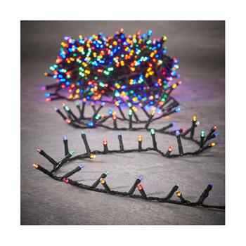 Visuel 1 du produit Guirlande lumineuse de Noël micro LED multicolore flicker snake light câble noir 8 fonctions animées intérieur - 40 m