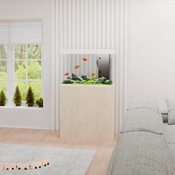 Visuel 1 du produit Meuble pour aquarium CIANO Emotions Pro 80 - Oak Oasis - Dimensions 80x30x50cm