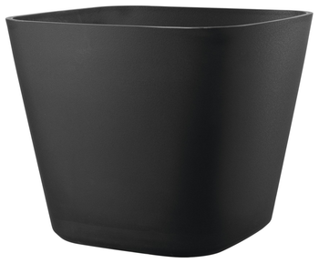 Visuel 1 du produit Pot en plastique injecté coloris gris Deroma Origin Quadro anthracite - 28 x 28 x 23,5 cm