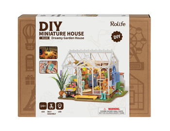 Visuel 2 du produit Maquette maison miniature Dreamy Garden House Rolife - 27,7 x 6,6 x 21 cm