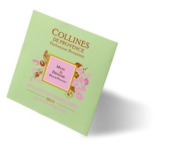 Visuel 1 du produit Pochette parfumée musc et pistache Collines de Provence Duos parfumés - 6 g