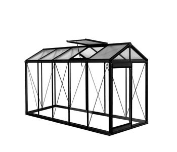 Visuel 1 du produit Serre de jardin Piccolo 05 Blackline coloris noir laqué ACD - 159 x 371 cm