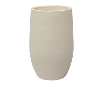 Visuel 1 du produit Vase en terre cuite blanc - Ø 19 x H 30 cm