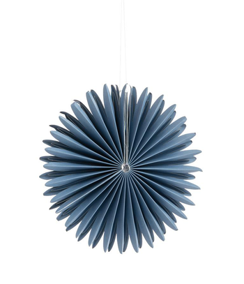 Visuel 1 du produit Suspension décorative coloris bleu en papier - 14 cm