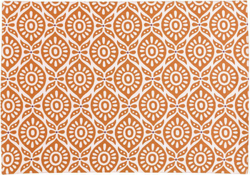 Visuel 1 du produit Set de table coton/polyester enduit coloris terracotta Winkler Citrus - 48 x 33 cm