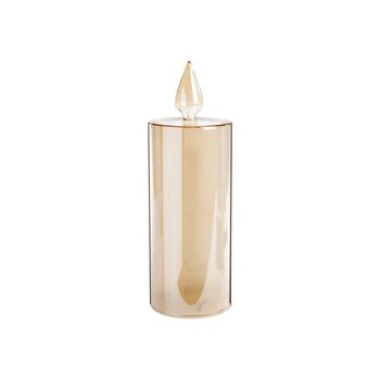 Visuel 1 du produit Bougie or à LED Riposo petit modèle - 21 cm