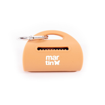 Visuel 1 du produit Distributeur de sacs à crottes en silicone coloris orange Martin Sellier