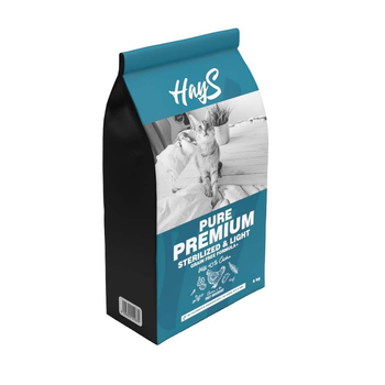 Visuel 1 du produit Croquette pour chat adulte stérilisé au poulet light Hays Pure Premium - 6 kg