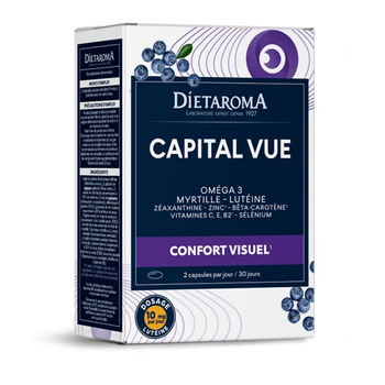 Visuel 1 du produit Complément alimentaire confort visuel Dietaroma Capital Vue bio – 60 capsules