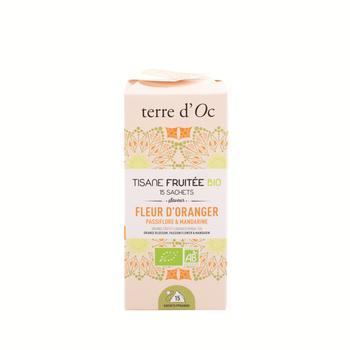 Visuel 1 du produit Tisane bio fruitée fleur d’oranger passiflore mandarine Terre d’Oc - 15 infusettes