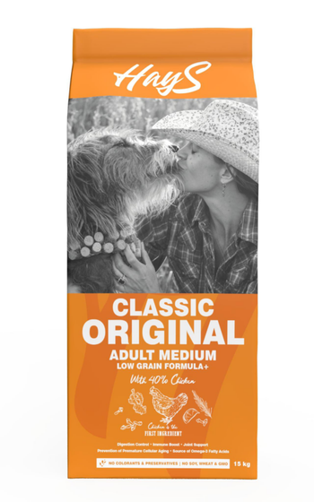 Visuel 2 du produit Croquette pour chien adulte de race moyenne au poulet Hays Classic - 15 kg
