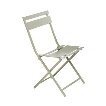 Visuel 1 du produit Chaise de jardin pliante Clivia coloris vert amande en acier - 50,5 x 42,8 x 84 cm