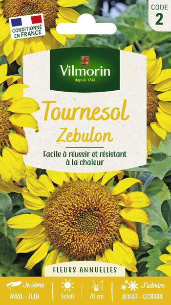 Visuel 1 du produit Graines de Tournesol Zebulon Vilmorin - graines à semer