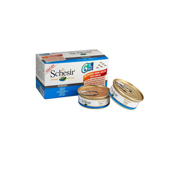 Visuel 1 du produit Boîte pour chat Schesir Thon + bouillon 6 x 50 g