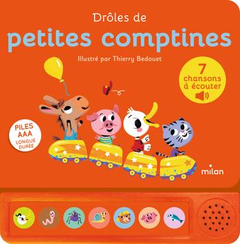 Visuel 1 du produit Livre sonore "Drôles de petites comptines" aux Éditions Milan