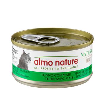 Visuel 1 du produit Pâtée pour chat HFC Natural au thon et maïs Almo Nature - 70 g