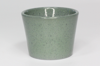 Visuel 1 du produit Cache-pot en céramique vert glacé Fresh V17 - Ø 17,5 x H 16 cm