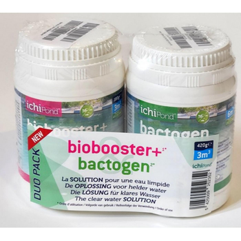 Visuel 1 du produit Duo pack bactéries pour bassin traitement de l'eau Aquatic Science Biobooster + et Bactogen - 3000 litres