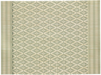 Visuel 1 du produit Set de table bicolore PVC et polyester matcha Kadra - 45 x 33 cm