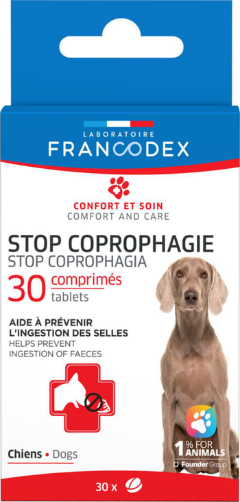 Visuel 1 du produit Comprimés stop coprophagie pour chien Francodex - x 30
