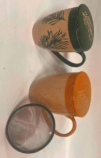 Visuel 1 du produit Mug en grès Hector avec couvercle et filtre