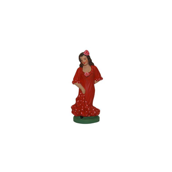 Visuel 1 du produit Personnage de crèche de Noël danseuse de flamenco Santons Escoffier - 7 cm