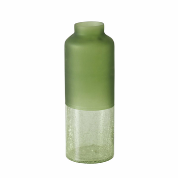 Visuel 1 du produit Vase en verre laqué vert Meredith - Ø 11 x 30 cm