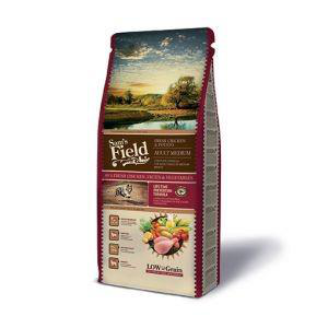 Visuel 1 du produit Croquette pour chien adulte de taille moyenne au poulet avec des pommes de terre Sam's Field - 2,5 kg