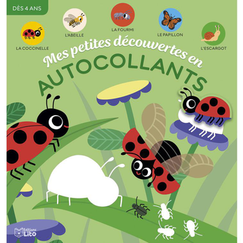 Visuel 1 du produit Livre autocollants "Les petites bêtes du jardin", Ed Lito