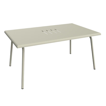 Visuel 1 du produit Table basse Monceau rectangulaire coloris gris en acier Fermob - 92 x 57 cm