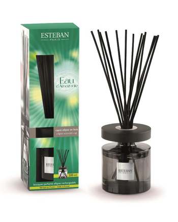 Visuel 1 du produit Bouquet parfumé et recharge Esteban Ellipse vert parfum Eau d’Amazonie - 200 ml