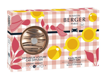 Visuel 1 du produit Diffuseur pour voiture senteur pêche soleil fruité Maison Berger Paris