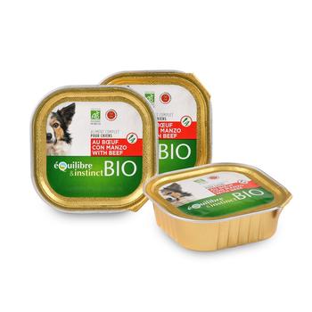 Visuel 1 du produit Pâtée bio pour chien au bœuf Equilibre & Instinct - 150 g