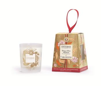 Visuel 1 du produit Bougie parfumée en cire végétale Thé et pain d’épices Estéban grand modèle - 180 g