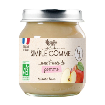 Visuel 1 du produit Pot pomme bio Simple Comme - 125g