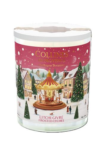 Visuel 1 du produit Bougie parfumée litchi givré Collines de Provence - 180 g
