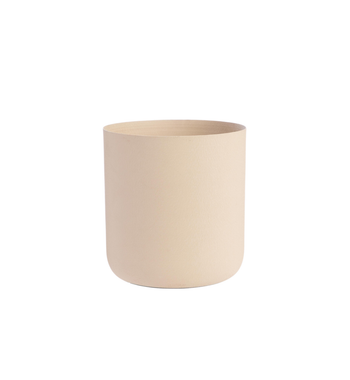 Visuel 1 du produit Cache-pot en zinc coloris beige – Ø 30 x H 28 cm